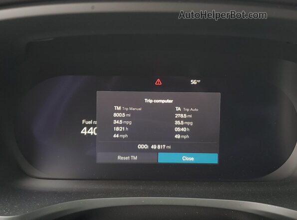 7JRL12TKXRG321200 2024 VOLVO S60 Черный Вид щитка приборов