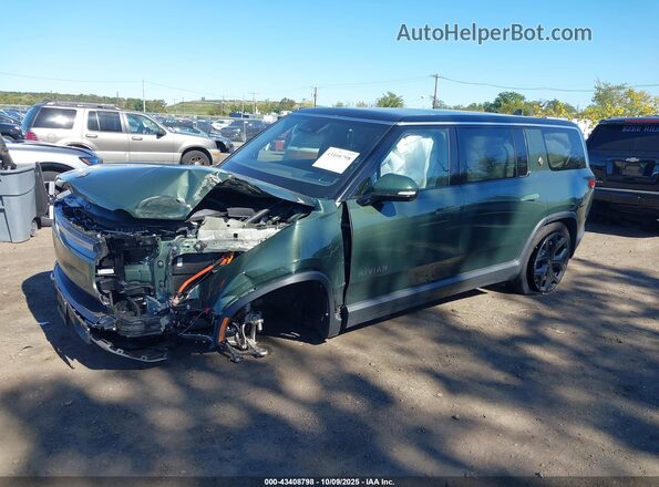 7PDSGBBAXSN063787 2025 RIVIAN R1S Зеленый Передняя левая четверть