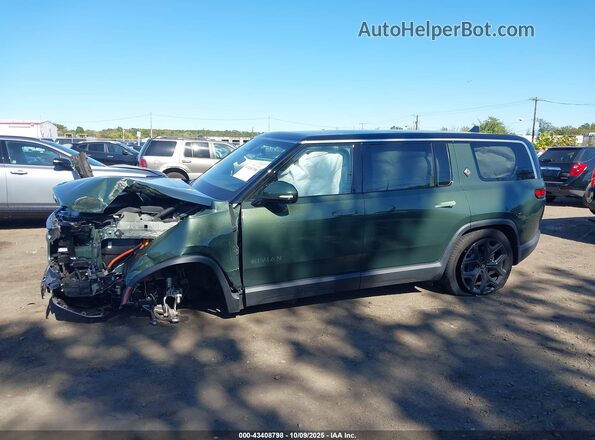 7PDSGBBAXSN063787 2025 RIVIAN R1S Зеленый Вид задней части салона