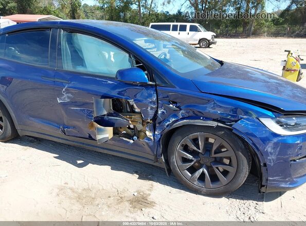 7SAXCBE51RF454698 2024 TESLA MODEL X Синий Вид спереди