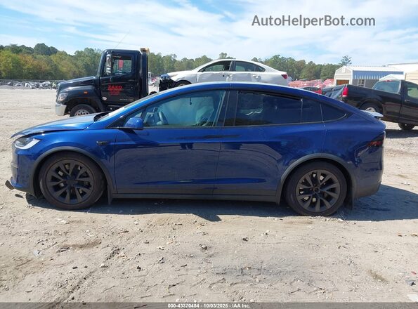 7SAXCBE51RF454698 2024 TESLA MODEL X Синий Панорамный вид салона 360°