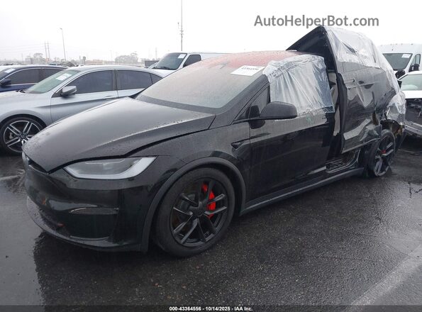7SAXCBE63RF440021 2024 TESLA MODEL X Черный Передняя левая четверть