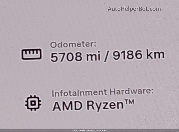 7SAXCDE54SF464403 2025 TESLA MODEL X Черный 