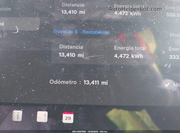 7SAYGAEE0SF285203 2025 TESLA MODEL Y Черный Панорамный вид салона 360°
