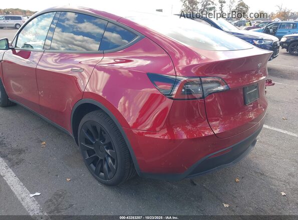 7SAYGAEE2SF254390 2025 TESLA MODEL Y Красный Задняя левая четверть