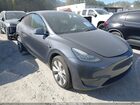2022 Tesla Model Y Long Range Dual Motor All-wheel Drive Gray vin: 7SAYGAEE4NF400129