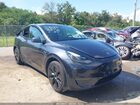 2024 Tesla Model Y Long Range Dual Motor All-wheel Drive/rwd Gray vin: 7SAYGDED8RF197535