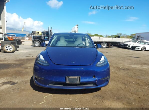 7SAYGDEE0NF367308 2022 TESLA MODEL Y Blue Widok deski rozdzielczej