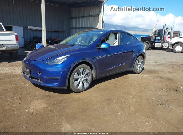 7SAYGDEE0NF367308 2022 TESLA MODEL Y Blue Przód lewy