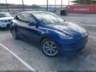 2022 Tesla Model Y Long Range Dual Motor All-wheel Drive Blue vin: 7SAYGDEE3NA019970