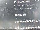 2023 Tesla Model Y Awd/long Range Dual Motor All-wheel Drive White vin: 7SAYGDEE6PF830331