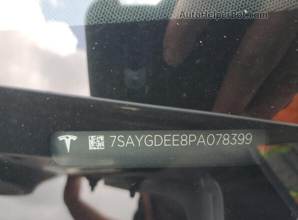 7SAYGDEE8PA078399 2023 TESLA MODEL Белый Вид подкапотного пространства