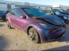 2024 Tesla Model Y Long Range Dual Motor All-wheel Drive Purple vin: 7SAYGDEE8RA232743