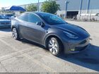 2022 Tesla Model Y Long Range Dual Motor All-wheel Drive Gray vin: 7SAYGDEE9NF337966