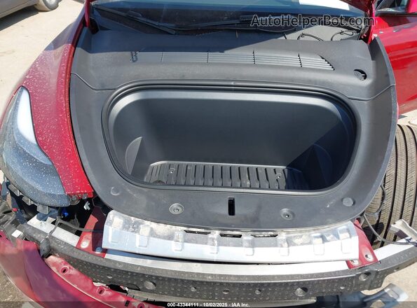 7SAYGDEF1SA351359 2025 TESLA MODEL Y Maroon Widok z tyłu