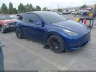 2022 Tesla Model Y Performance Dual Motor All-wheel Drive Blue vin: 7SAYGDEF2NF524037