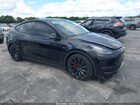 2022 Tesla Model Y Performance Dual Motor All-wheel Drive Black vin: 7SAYGDEF2NF555644