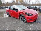 2022 Tesla Model Y Performance Dual Motor All-wheel Drive Burgundy vin: 7SAYGDEF6NF379665