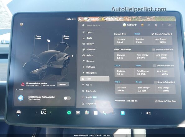 7SAYGDEF7PF908219 2023 TESLA MODEL Y Black უკანა სავარძლების ხედი