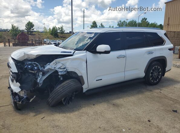 7SVAAABA8RX035036 2024 TOYOTA SEQUOIA Белый Передняя левая четверть