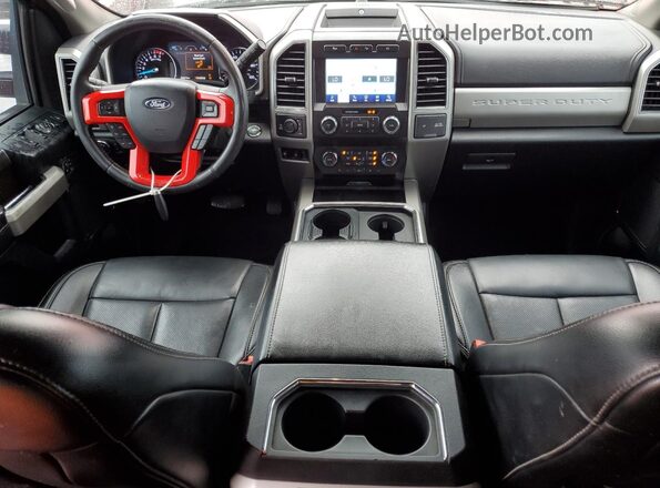 1FT7W2BNXMEC40800 2021 FORD F250 Красный Вид щитка приборов
