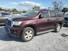 2017 Toyota Sequoia Sr5 Burgundy vin: 5TDZY5G10HS067671