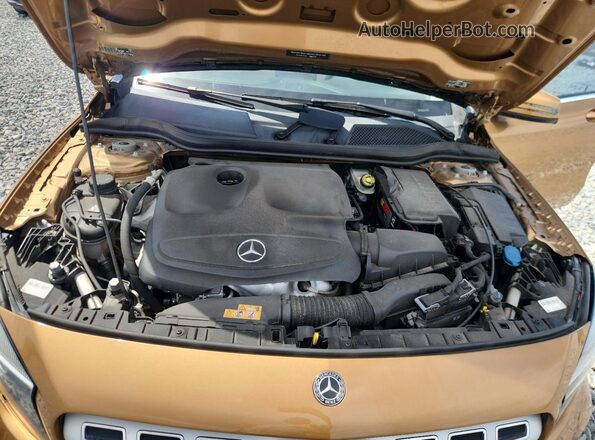WDCTG4EB1JJ416056 2018 MERCEDES-BENZ GLA-CLASS Brown Widok naklejki z numerem VIN