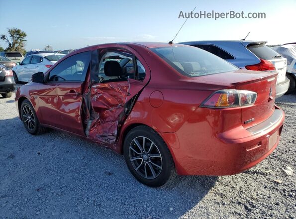 JA32U2FU2HU014682 2017 MITSUBISHI LANCER Red უკანა მარცხენა