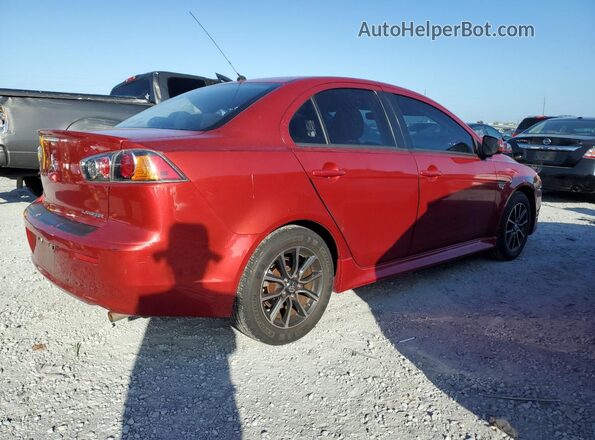JA32U2FU2HU014682 2017 MITSUBISHI LANCER Red უკანა მარჯვენა