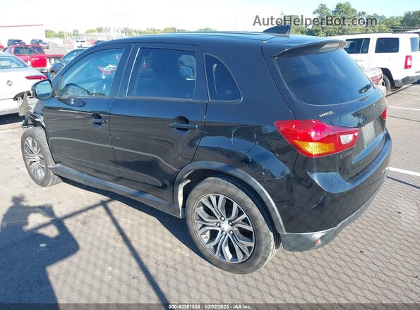 JA4AP3AU4HZ047388 2017 MITSUBISHI OUTLANDER SPORT Черный Задняя левая четверть