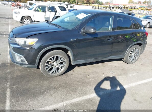 JA4AP3AW2JU012918 2018 MITSUBISHI OUTLANDER SPORT Black წინა მარცხენა ხედი სამი მეოთხედიდან