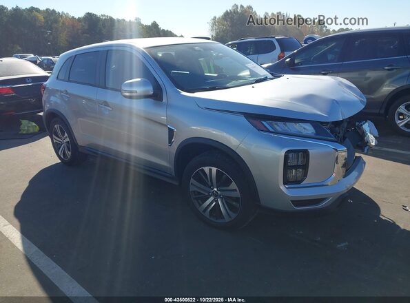 JA4ARUAU6MU010575 2021 MITSUBISHI OUTLANDER SPORT Серебряный Передняя правая четверть