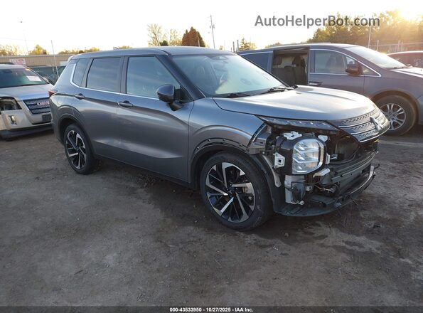 JA4J4UA87NZ037726 2022 MITSUBISHI OUTLANDER Серебряный Передняя правая четверть