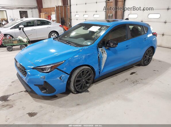 JF1GUHJC3R8354643 2024 SUBARU IMPREZA Синий Передняя левая четверть