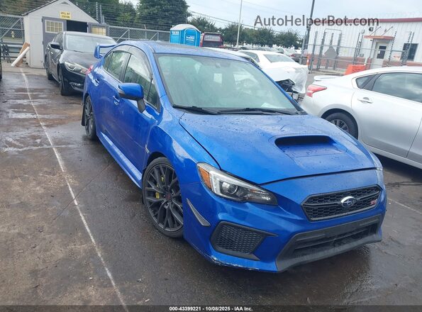 JF1VA2T65J9807504 2018 SUBARU WRX STI Синий Передняя правая четверть
