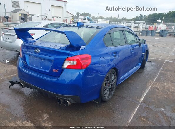 JF1VA2T65J9807504 2018 SUBARU WRX STI Синий Задняя правая четверть