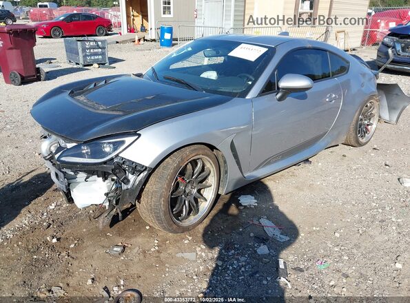 JF1ZDBB11R9702906 2024 SUBARU BRZ Gray წინა მარცხენა ხედი სამი მეოთხედიდან