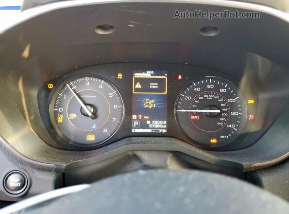 JF2GTAEC5NH276246 2022 SUBARU CROSSTREK Серебряный Вид щитка приборов