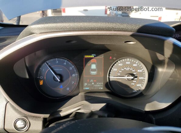 JF2GTAPC9L8263817 2020 SUBARU CROSSTREK Серебряный Вид щитка приборов