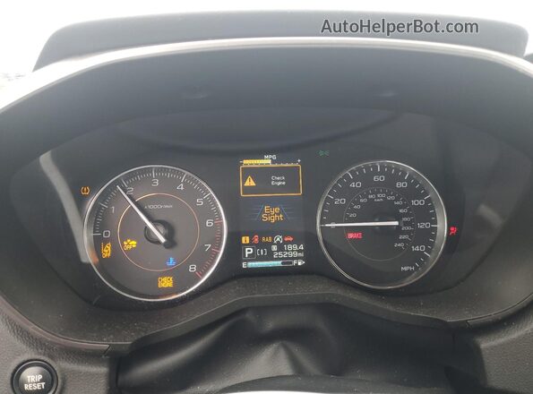 JF2GTHNC2MH308819 2021 SUBARU CROSSTREK Red Սարքավորումների վահանակի տեսք