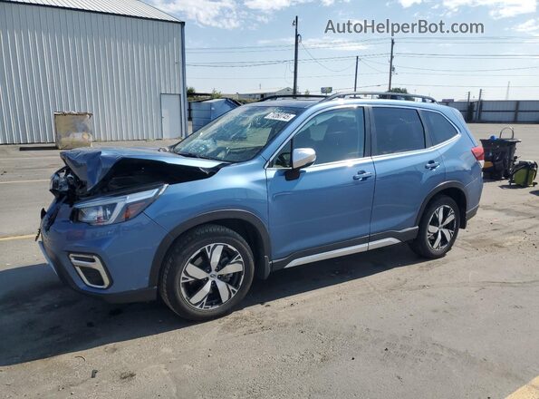 JF2SKAXC2LH433657 2020 SUBARU FORESTER Blue წინა მარცხენა ხედი სამი მეოთხედიდან