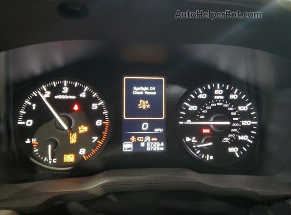 JF2SLDAC7SH433255 2025 SUBARU FORESTER Gray Вид щитка приладів