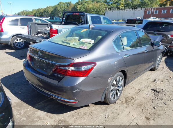 JHMCR6F54HC028529 2017 HONDA ACCORD HYBRID Gray Задня права чверть