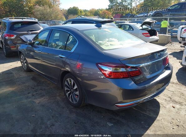 JHMCR6F54HC028529 2017 HONDA ACCORD HYBRID Gray Задня ліва чверть