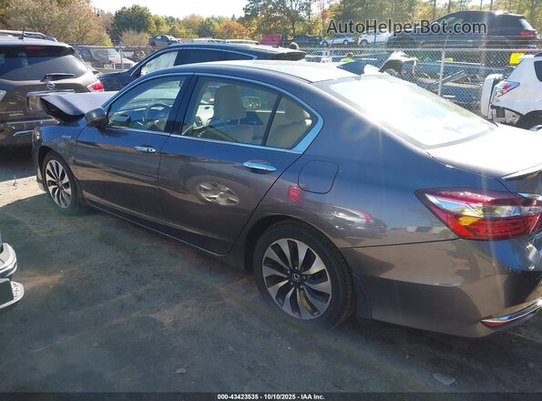 JHMCR6F54HC028529 2017 HONDA ACCORD HYBRID Gray 