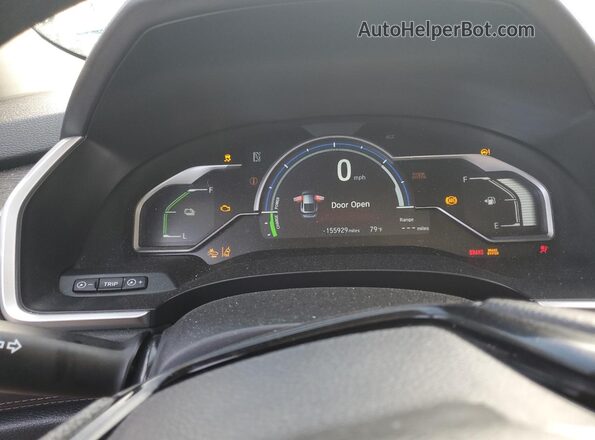 JHMZC5F11JC011633 2018 HONDA CLARITY Black Instrument cluster view