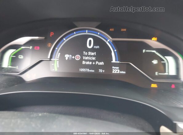 JHMZC5F1XKC006741 2019 HONDA CLARITY PLUG-IN HYBRID Белый Вид задних сидений