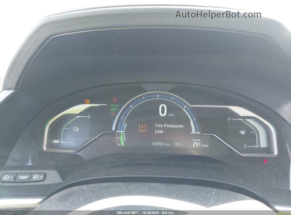 JHMZC5F34JC002586 2018 HONDA CLARITY PLUG-IN HYBRID Black Widok tylnych siedzeń