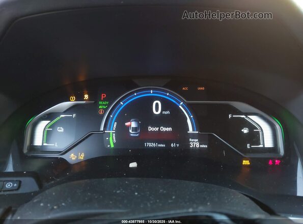 JHMZC5F34KC003674 2019 HONDA CLARITY PLUG-IN HYBRID Белый Вид задних сидений