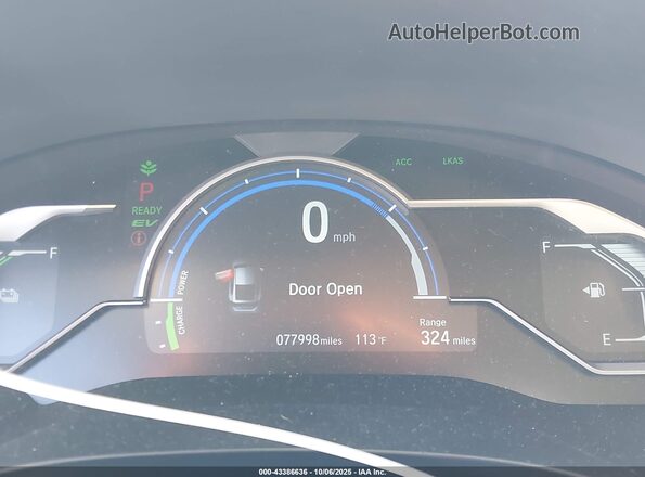 JHMZC5F35JC012429 2018 HONDA CLARITY PLUG-IN HYBRID Белый Вид задних сидений